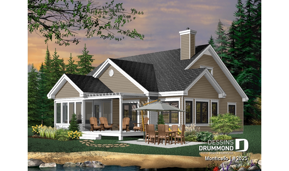 Version couleur no. 5 - Vue arrière - Monticello