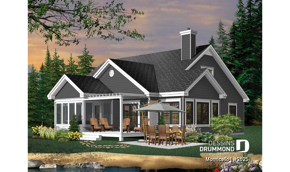 Vue arrière - MODÈLE DE BASE - Monticello