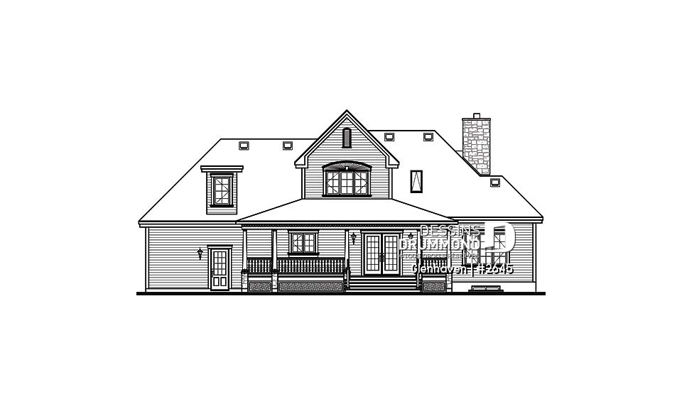 Élévation arrière - Glenhaven