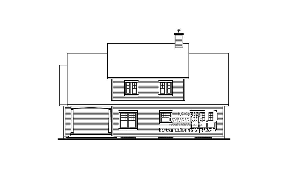 Élévation arrière - La Canadienne 2