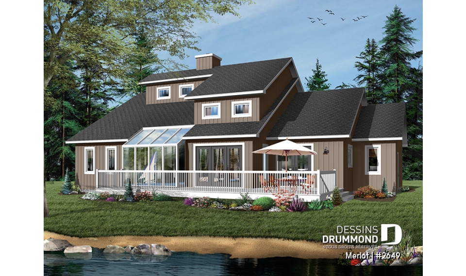 Version couleur no. 2 - Vue arrière - Merlot