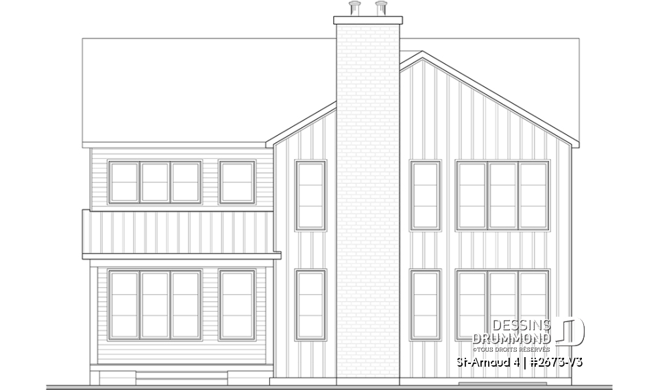 Vue arrière - MODÈLE DE BASE - St-Arnaud 4