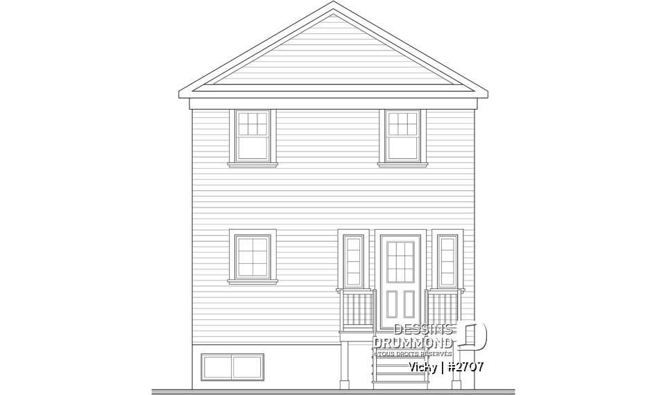 Élévation arrière - Vicky