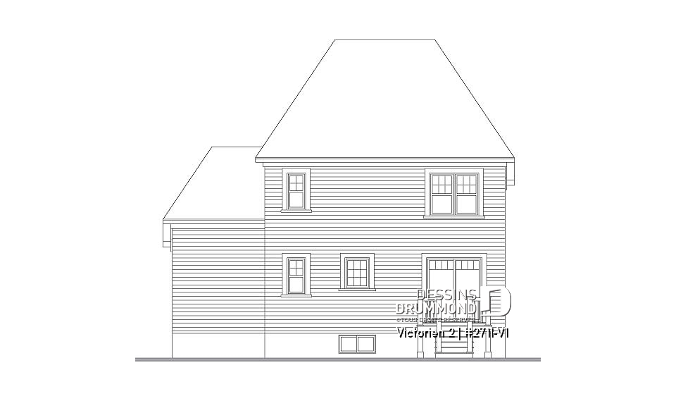 Élévation arrière - Victorien 2