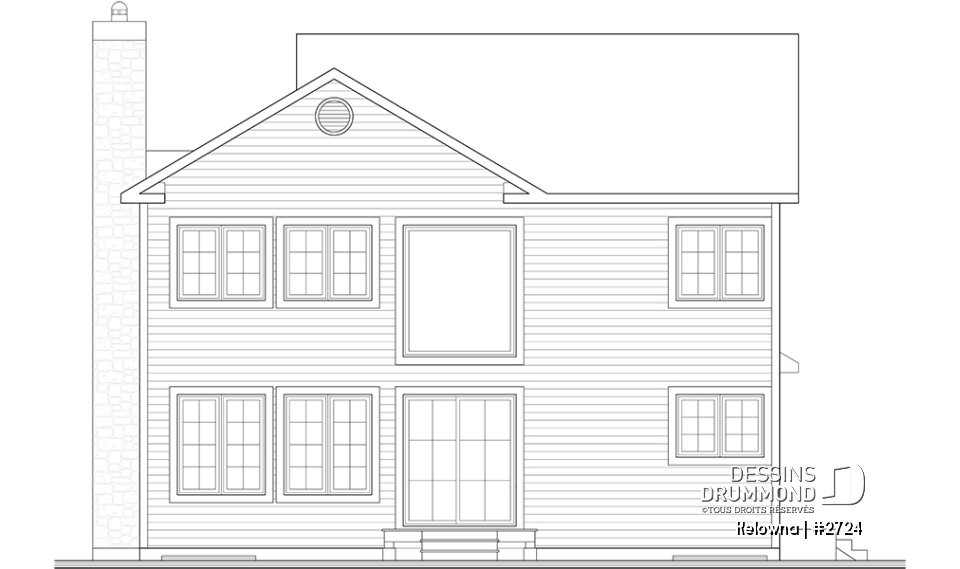 Élévation arrière - Kelowna