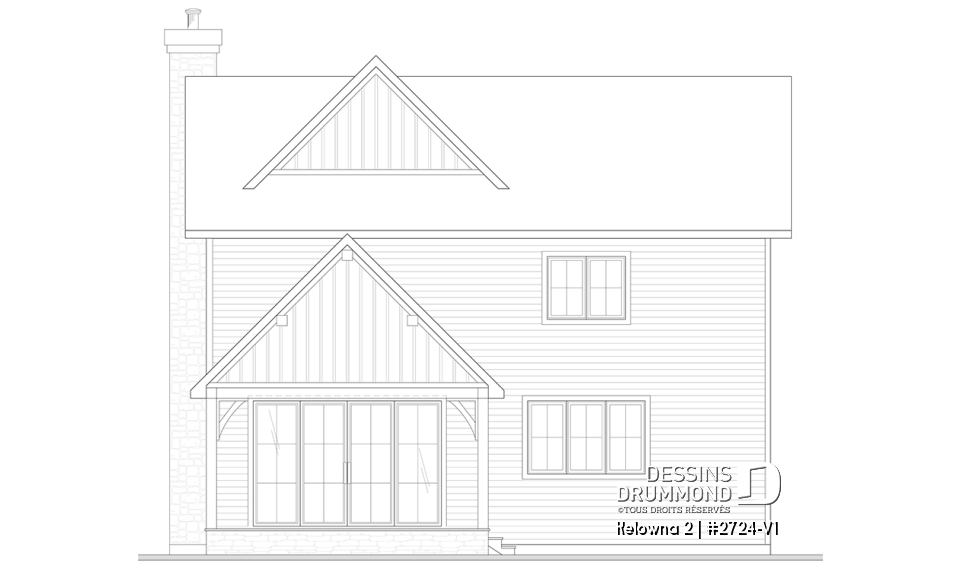 Élévation arrière - Kelowna 2