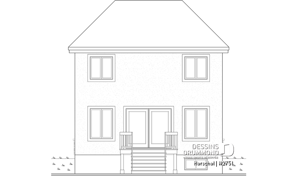 Élévation arrière - Herschel