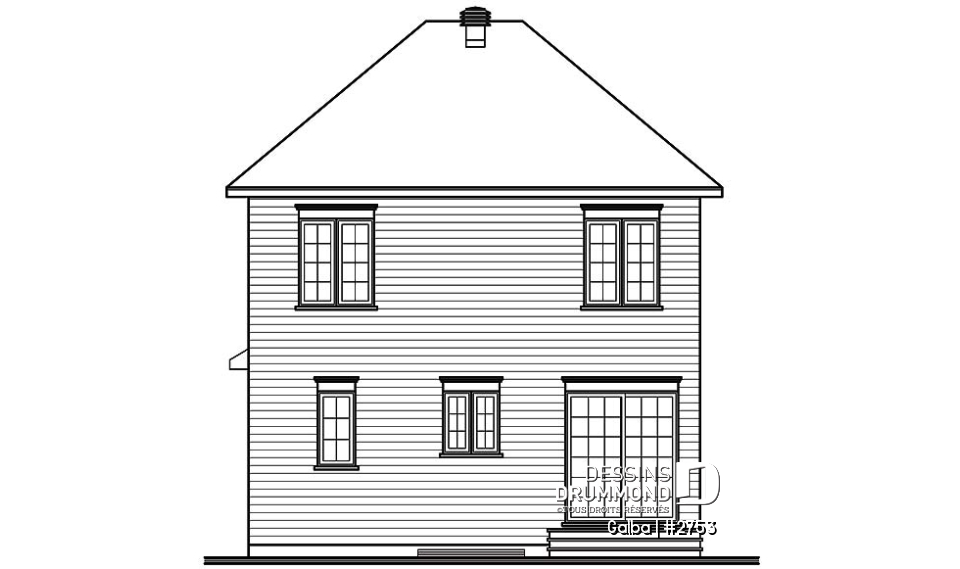 Élévation arrière - Galba