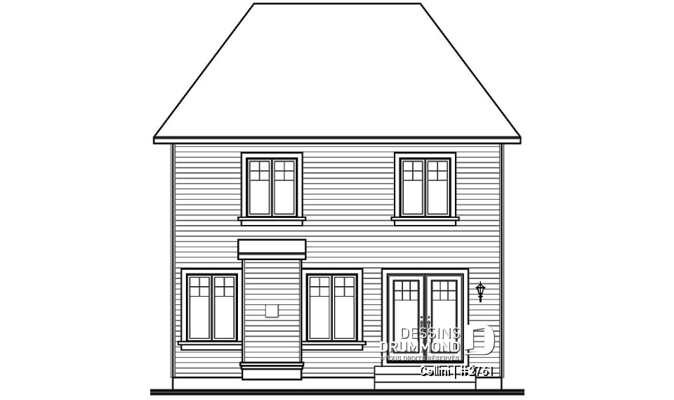 Élévation arrière - Cellini