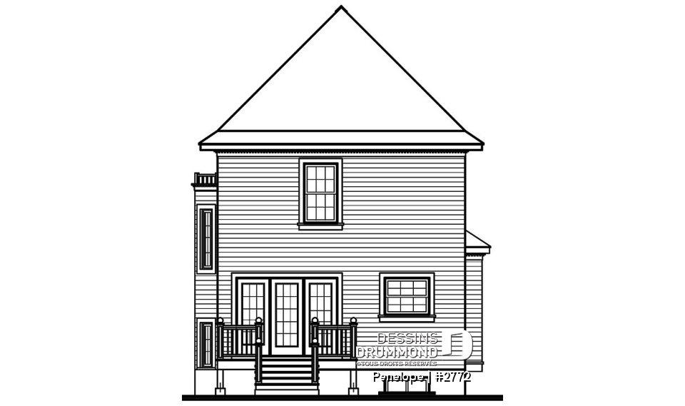 Élévation arrière - Penelope