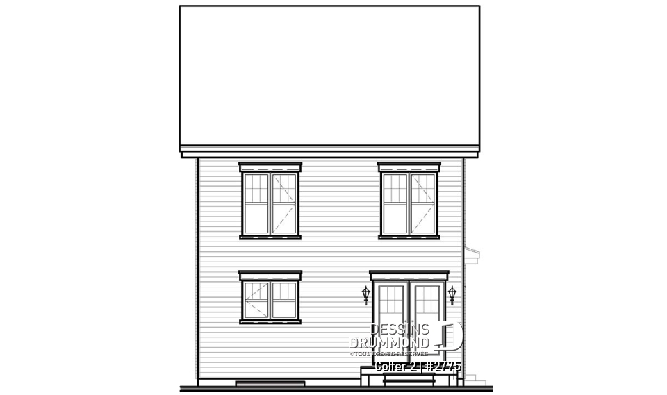 Élévation arrière - Colter 2