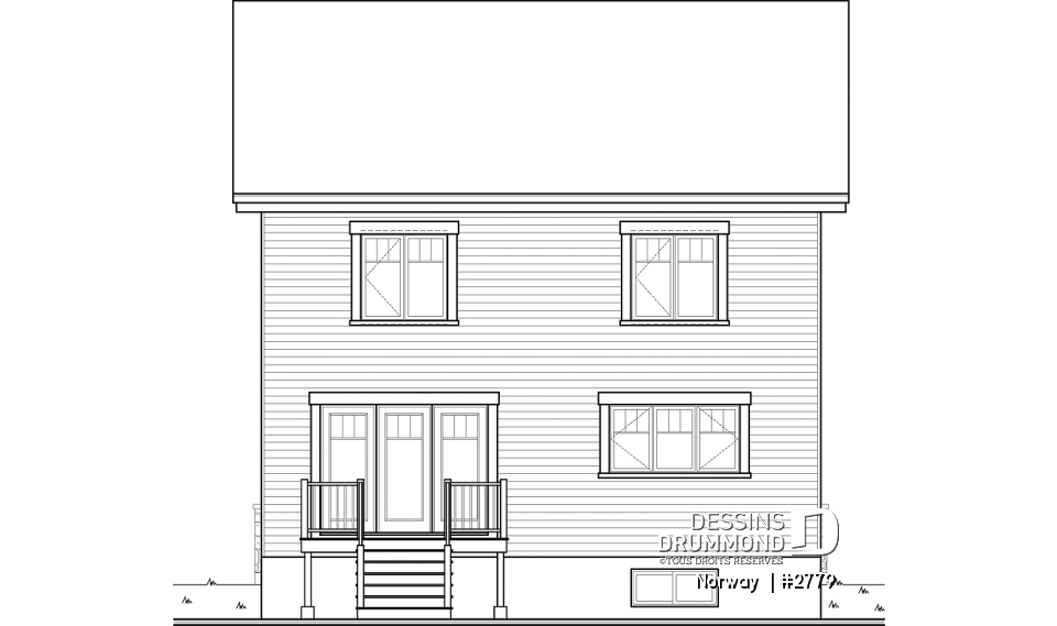 Élévation arrière - Norway 