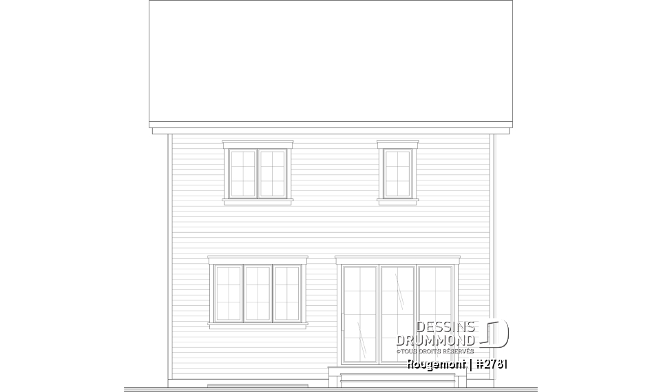 Élévation arrière - Rougemont