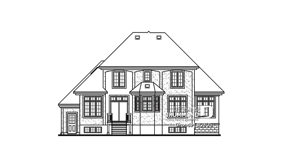 Élévation arrière - Gironde