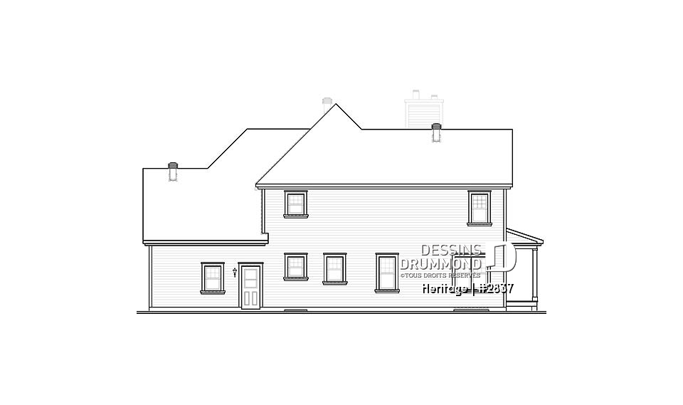 Élévation arrière - Heritage