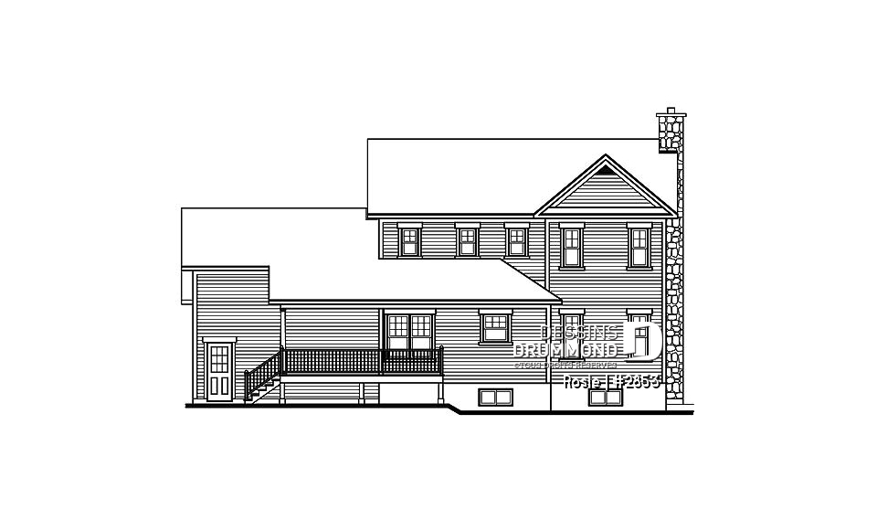 Élévation arrière - Rosie