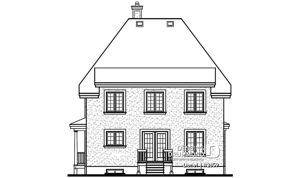 Élévation arrière - Lionel 