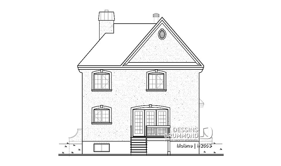 Élévation arrière - Molène