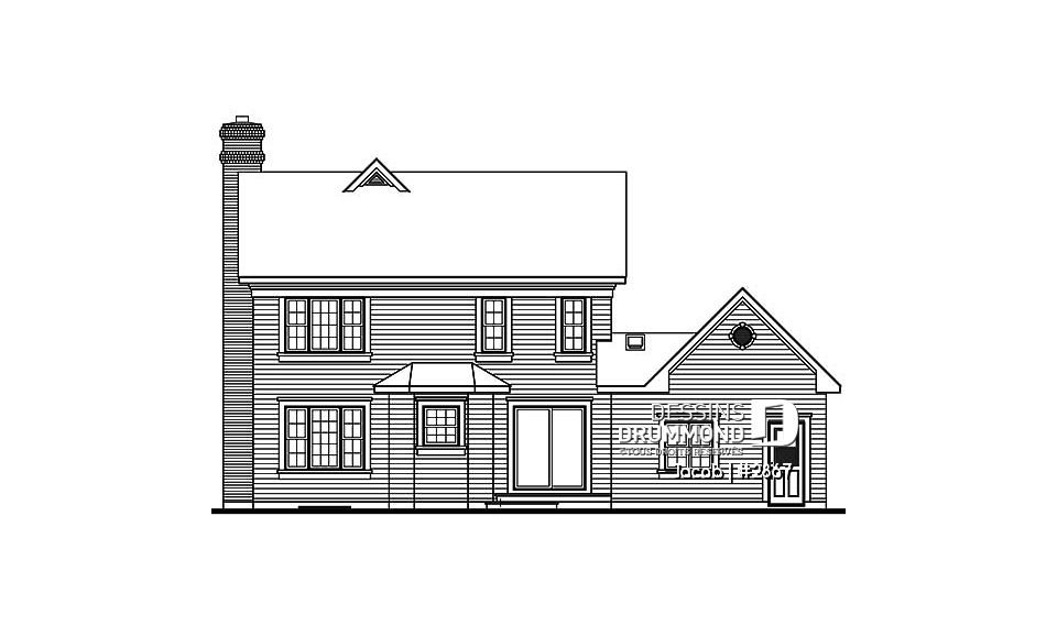 Élévation arrière - Jacob