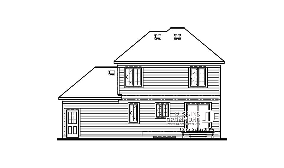 Élévation arrière - Cupola