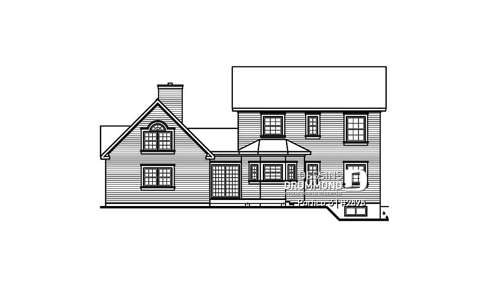 Élévation arrière - Portico 3