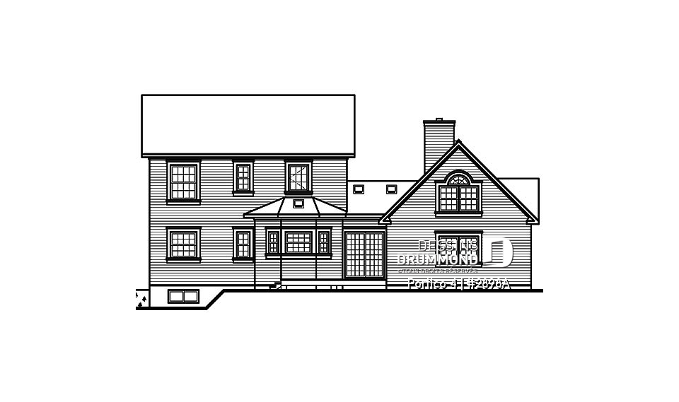 Élévation arrière - Portico 4