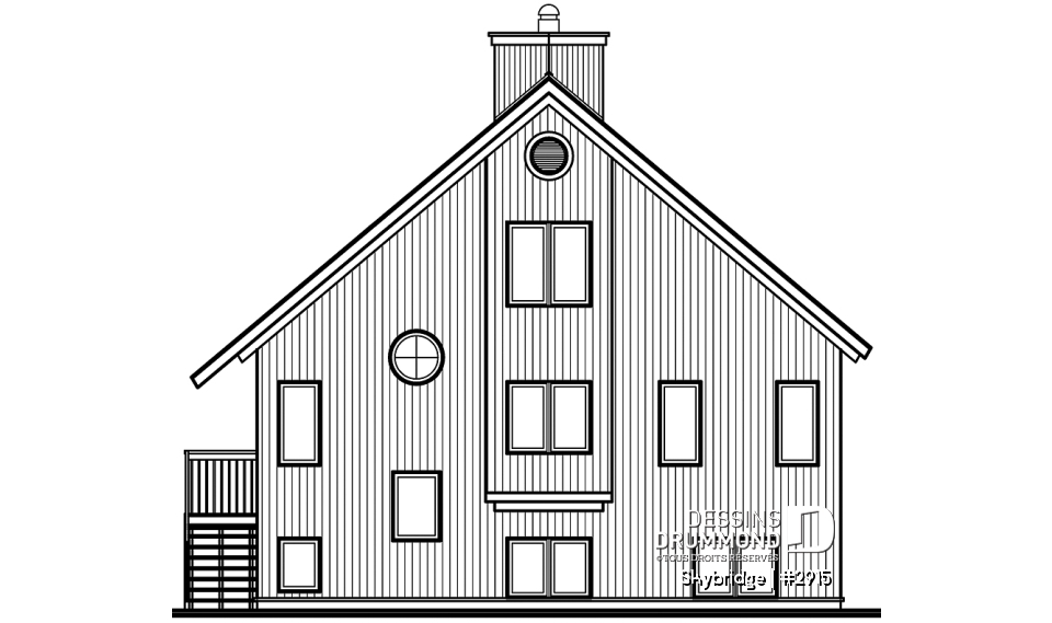 Élévation arrière - Skybridge