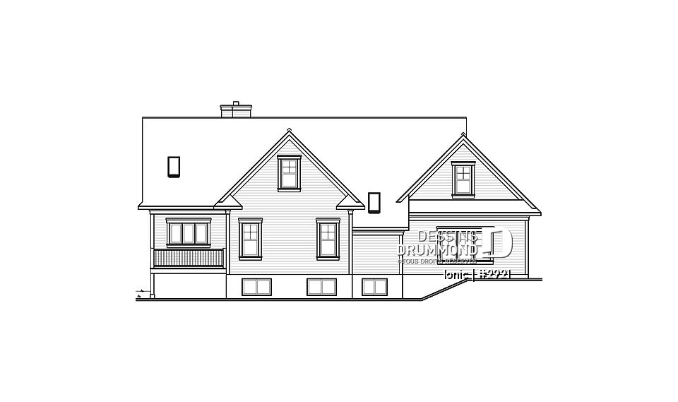Élévation arrière - Ionic