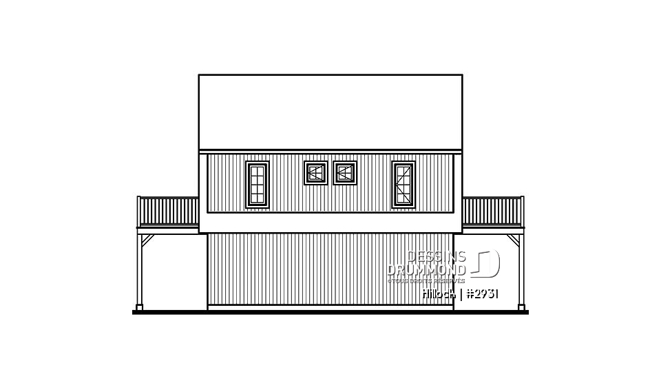 Élévation arrière - Hillock