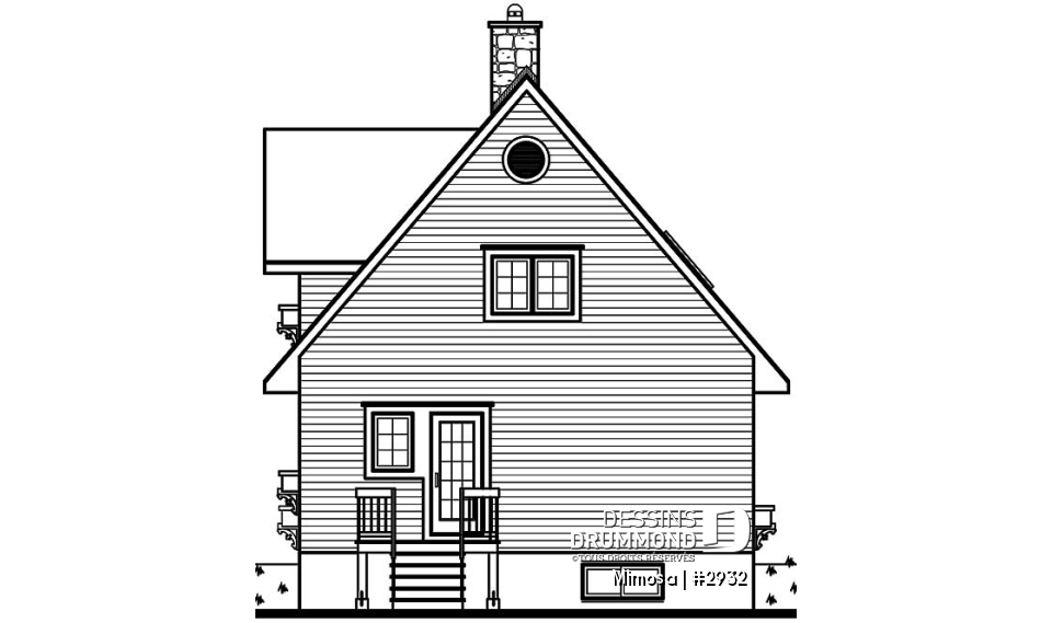 Élévation arrière - Mimosa