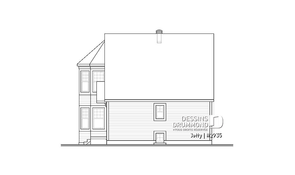 Élévation arrière - Jetty