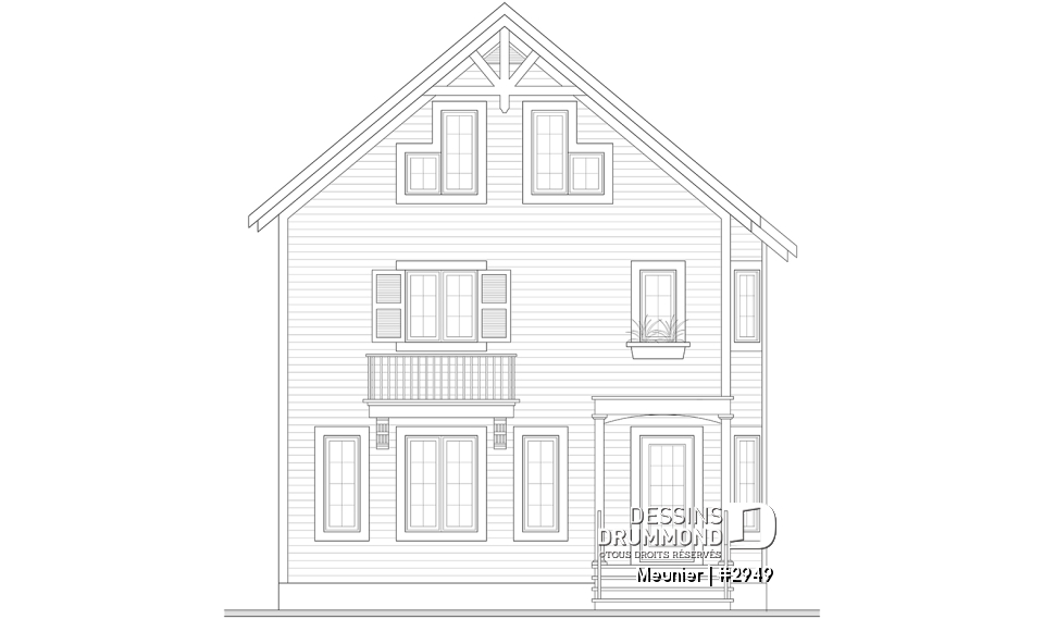 Élévation avant - Meunier