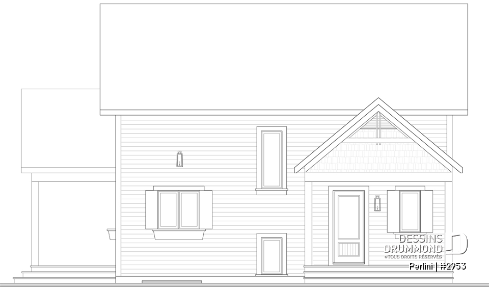 Élévation arrière - Perlini