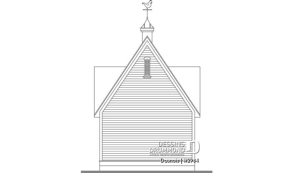 Élévation arrière - Daunois