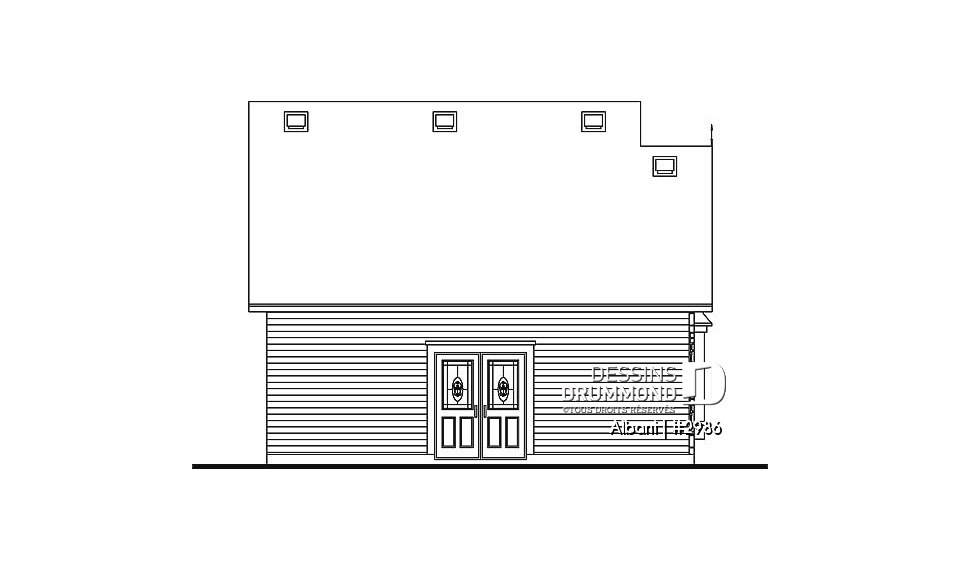 Élévation arrière - Albani