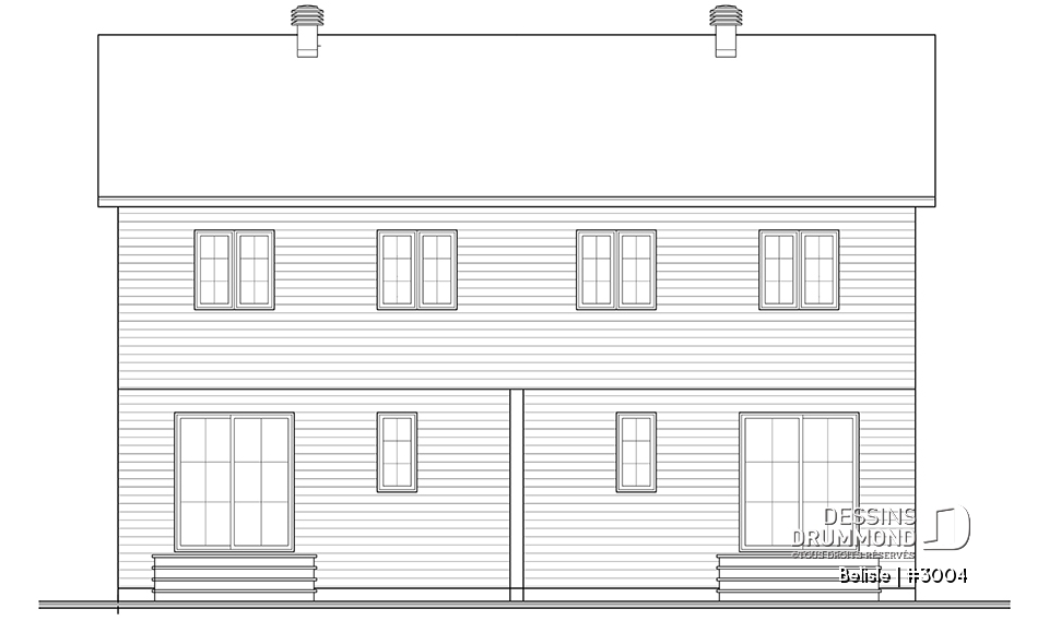 Élévation arrière - Belisle