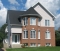 Vue avant - MODÈLE DE BASE - Plan de duplex, 2 chambres par unité, belle fenestration, balcon arrière, grande cuisine avec porte patio - Victorien