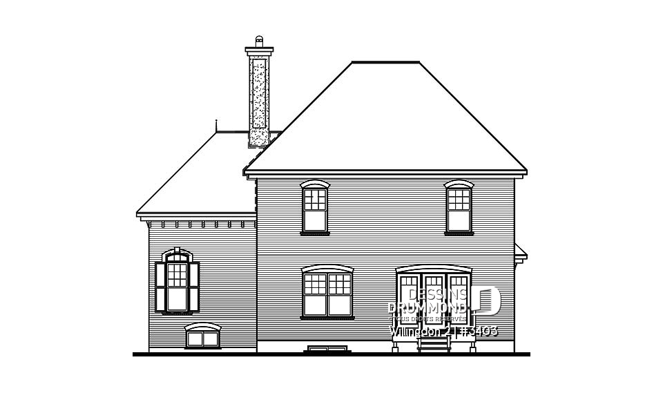 Élévation arrière - Willingdon 2