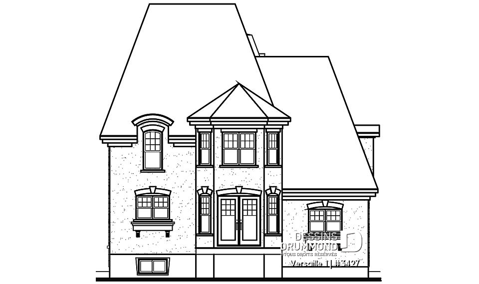Élévation arrière - Versaille 1