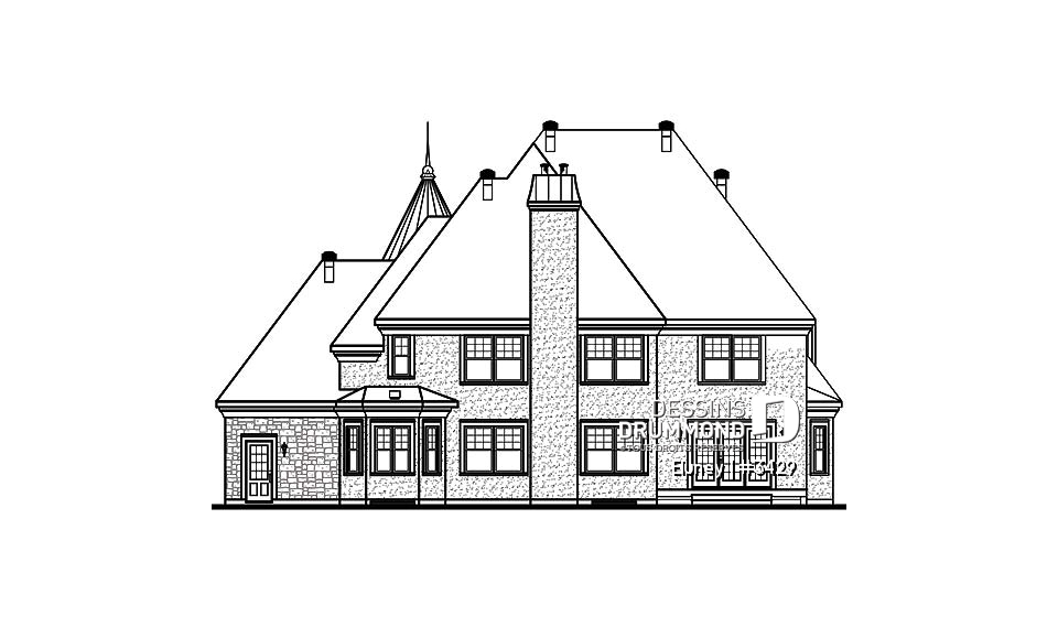 Élévation arrière - Eluney