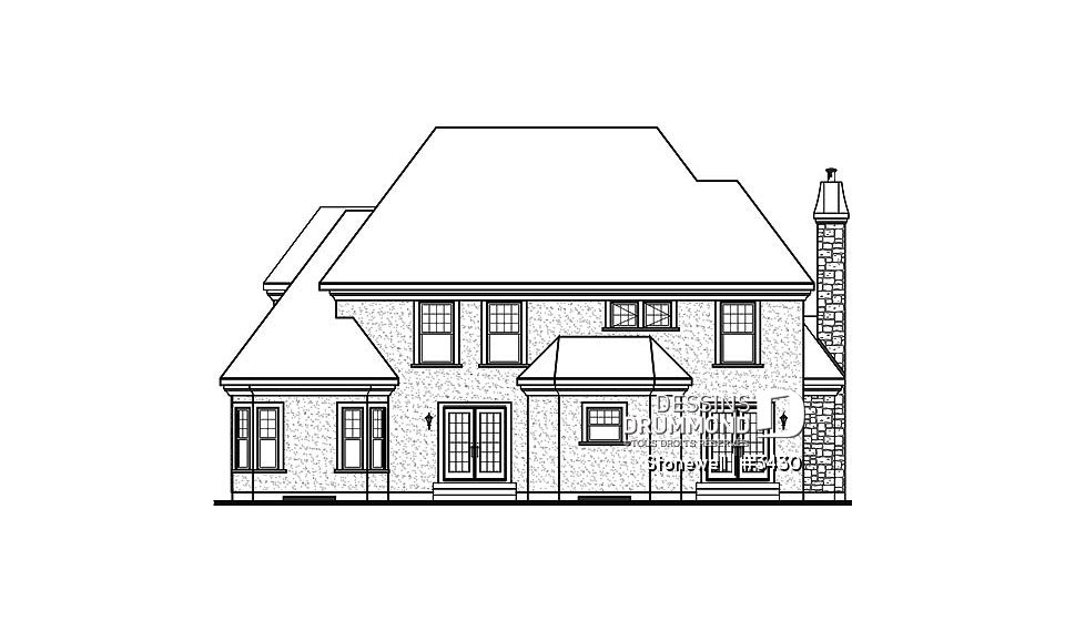 Élévation arrière - Stonewell