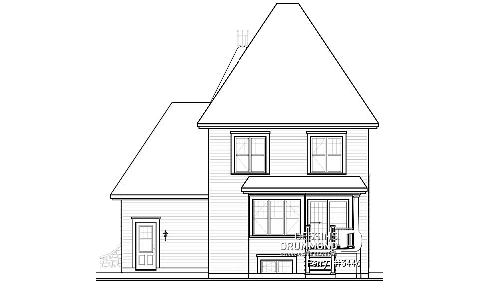 Élévation arrière - Perry