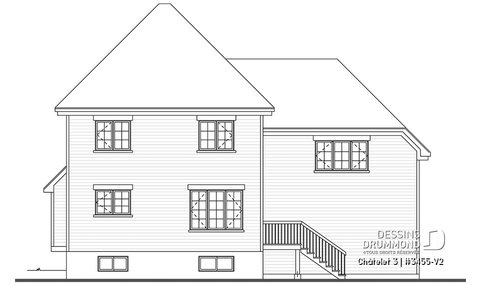 Élévation arrière - Châtelet 3