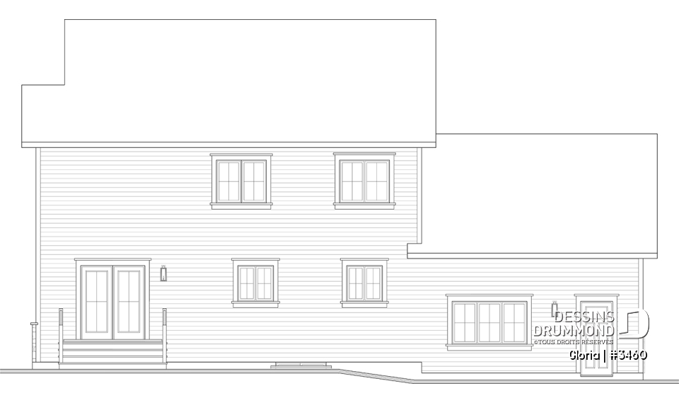 Élévation arrière - Gloria