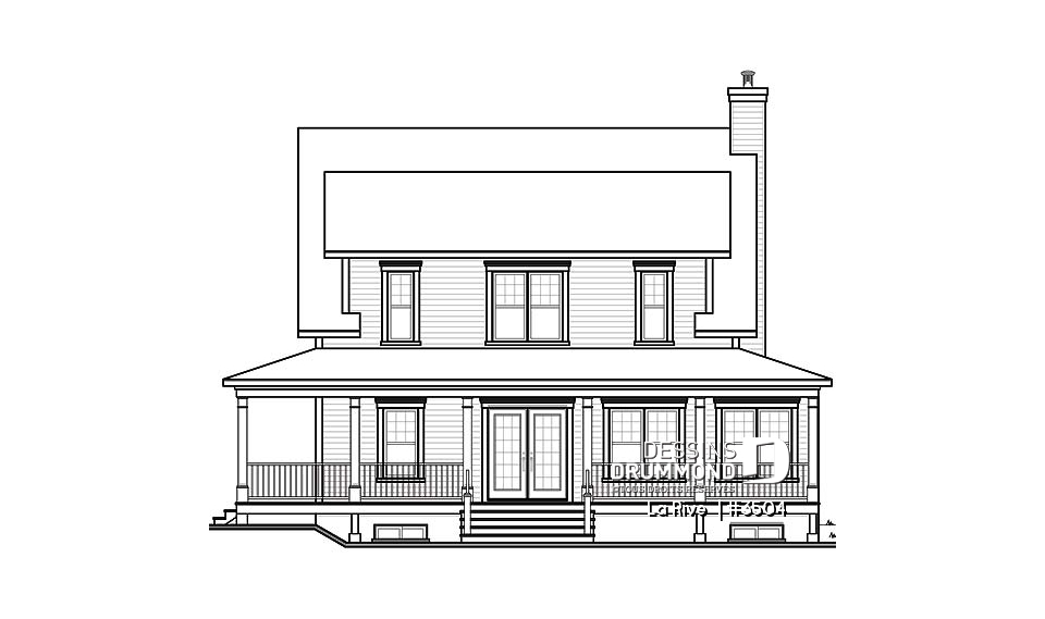 Élévation arrière - La Rive 