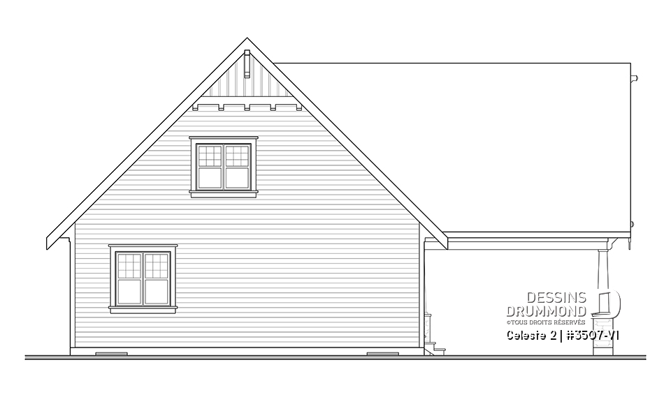 Élévation arrière - Celeste 2
