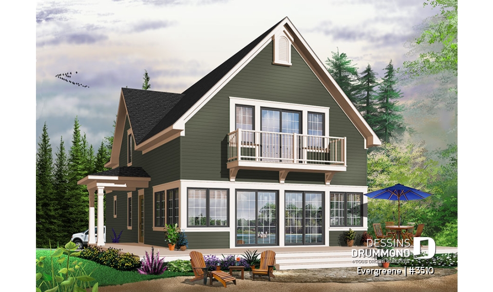 Version couleur no. 4 - Vue arrière - Evergreene