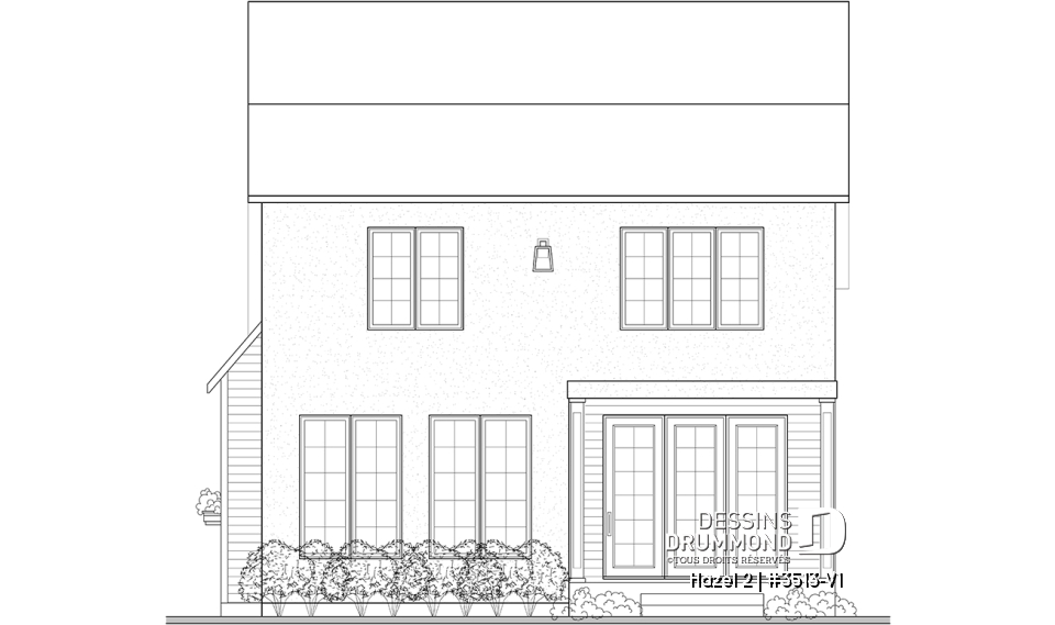 Élévation arrière - Hazel 2