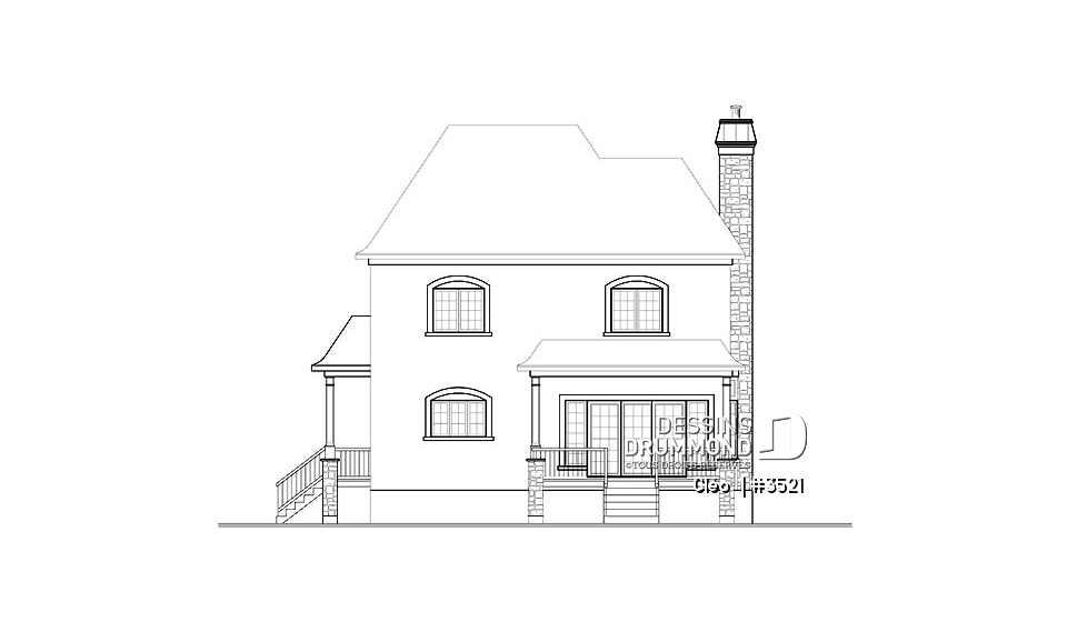 Élévation arrière - Cléo 