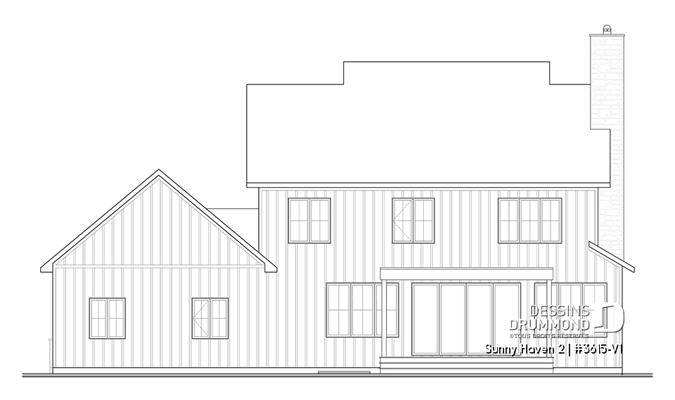 Élévation arrière - Sunny Haven 2